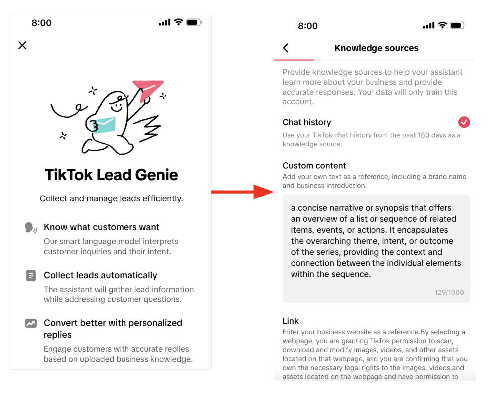 Activate lead generation assistant - screenshot 2