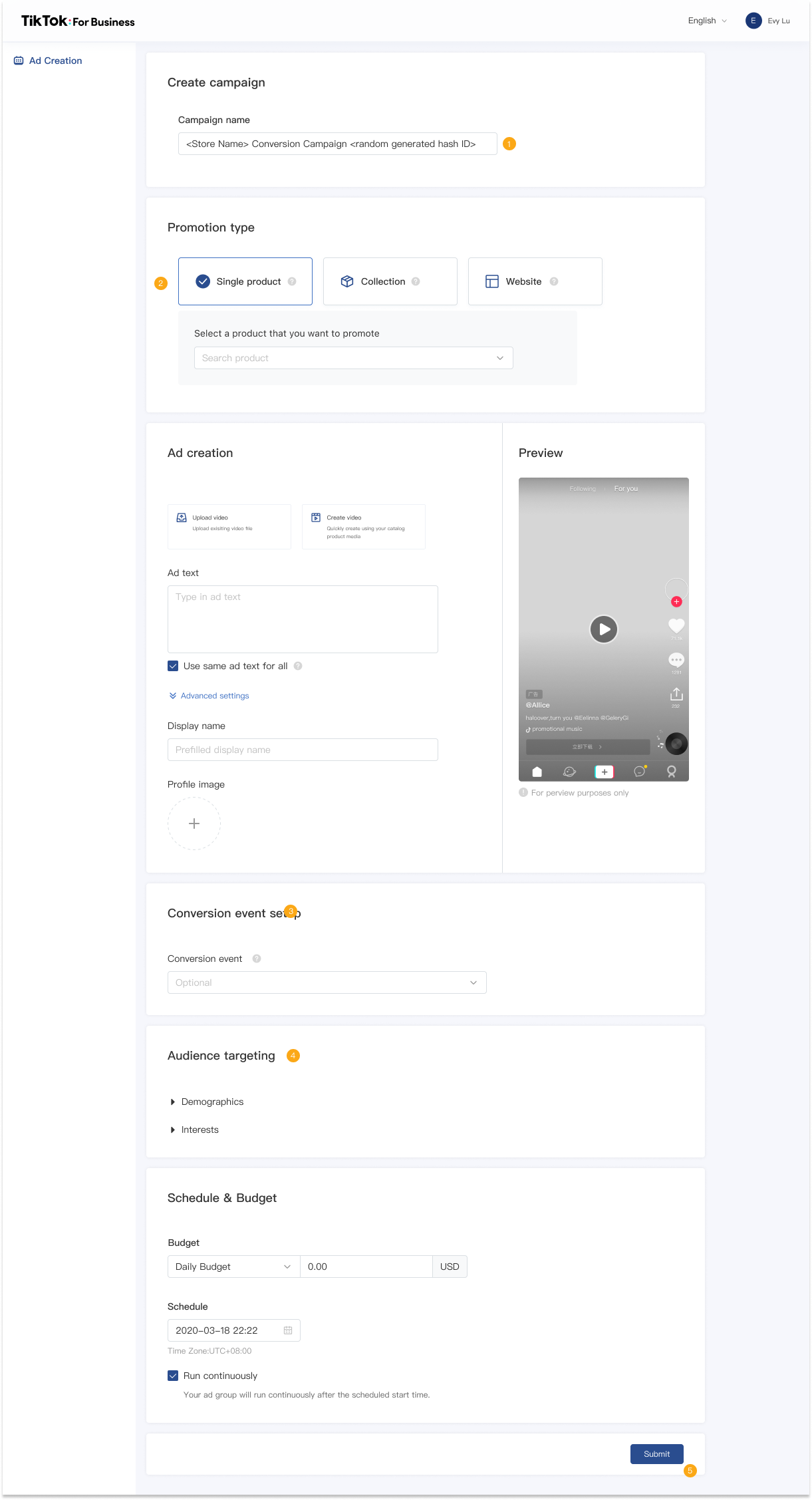 TikTok on VTEX 设置指南