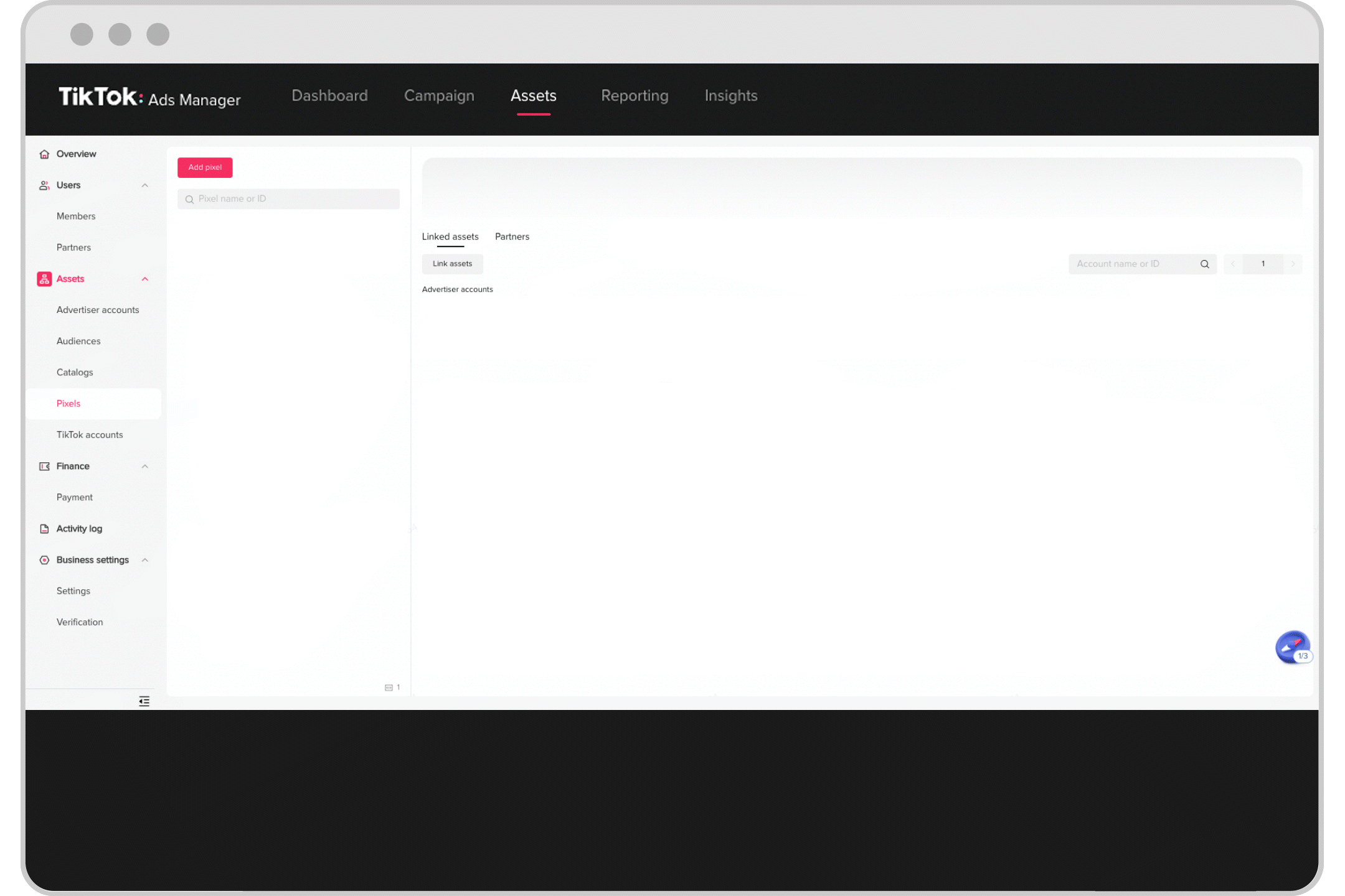 How to transfer a Pixel to Business Center