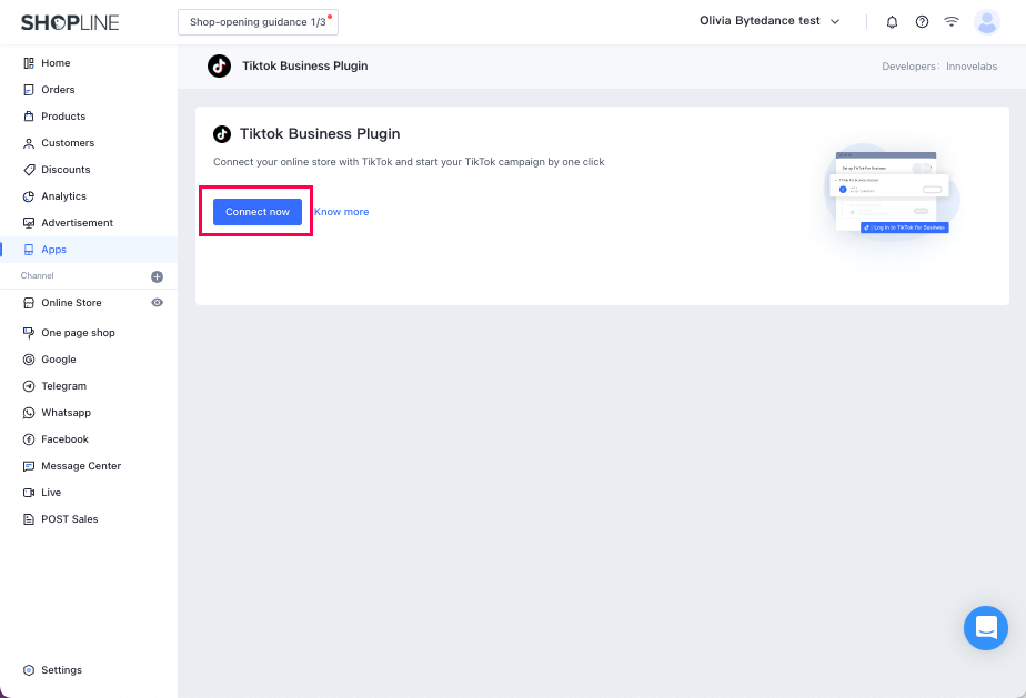 SHOPLINE 上的 TikTok 设置指南