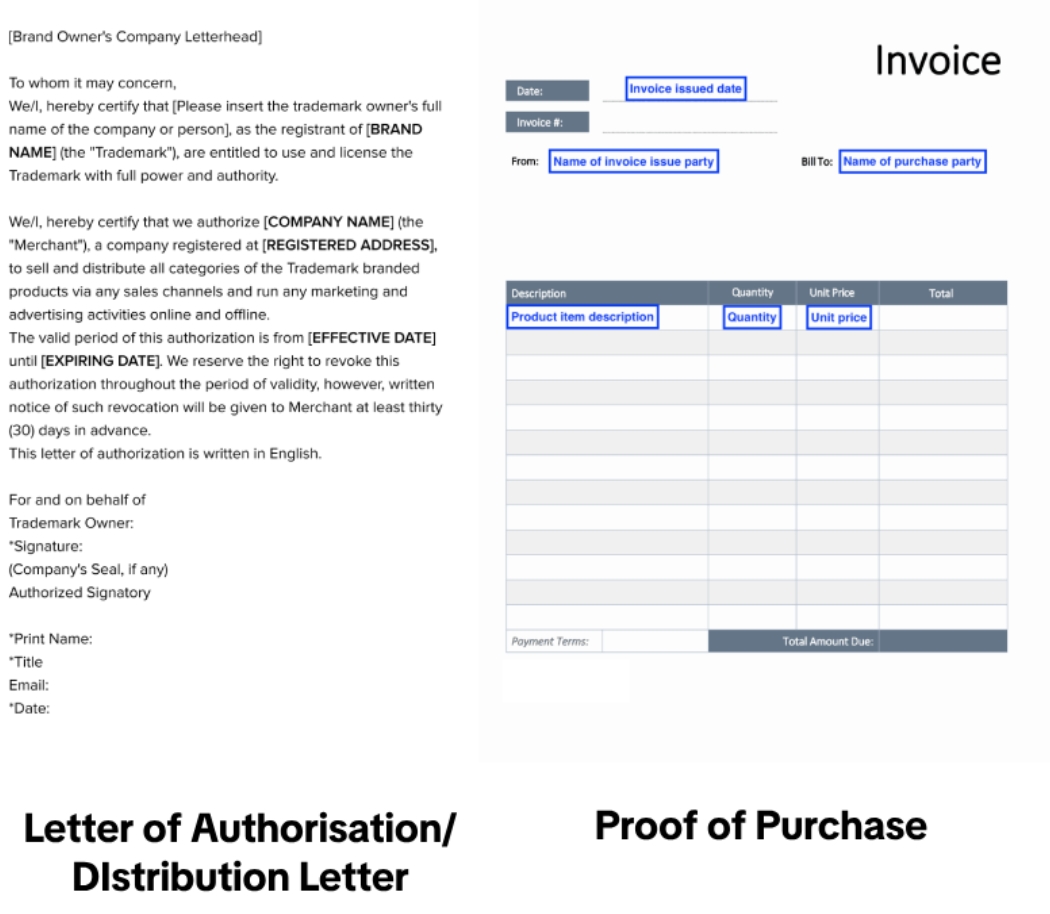 Brand Check - example documents
