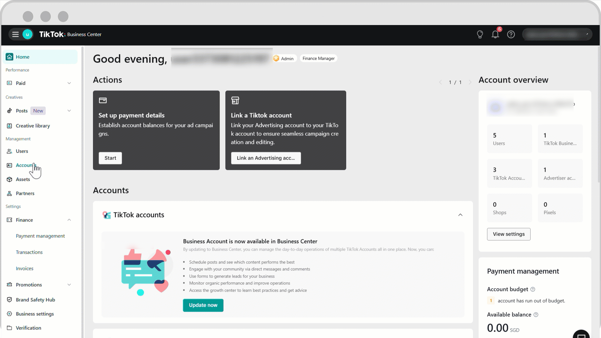 How to create an Organization Account in Business Center-v2