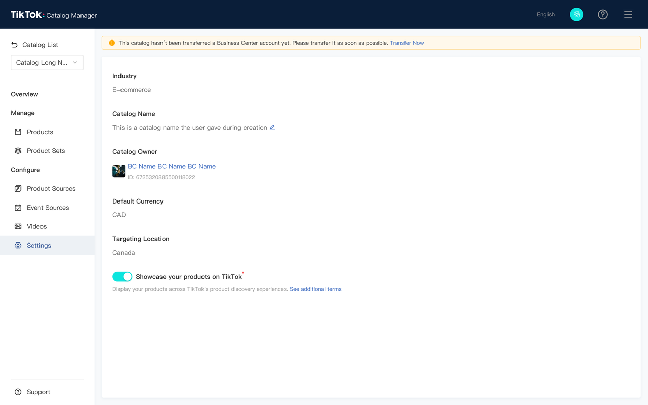 TikTok's Catalog Listing Ads-Existing Catalogs