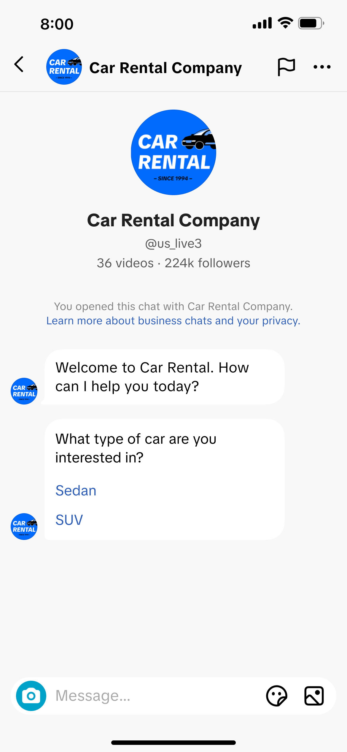 Automated Chat - screenshot 1