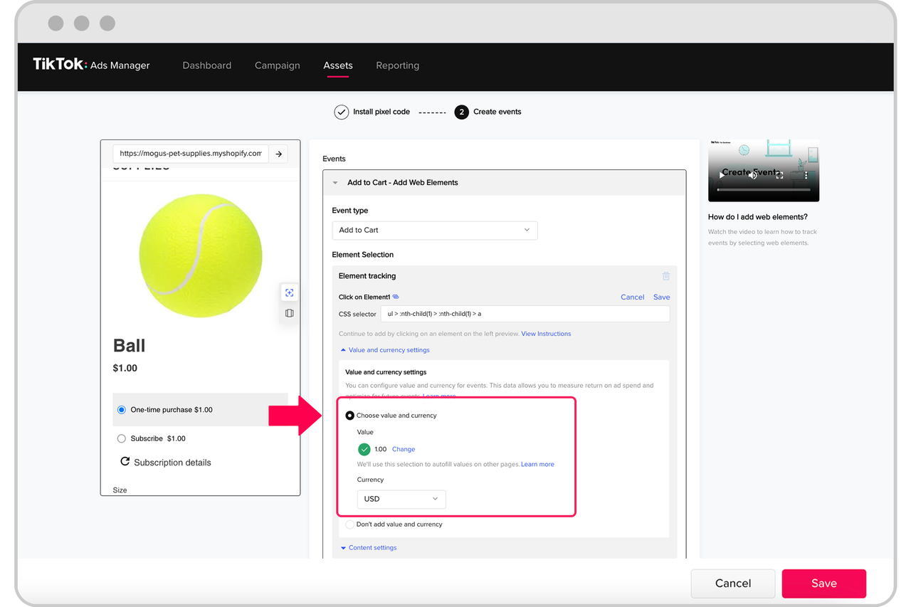 Standard Events and Parameters 1