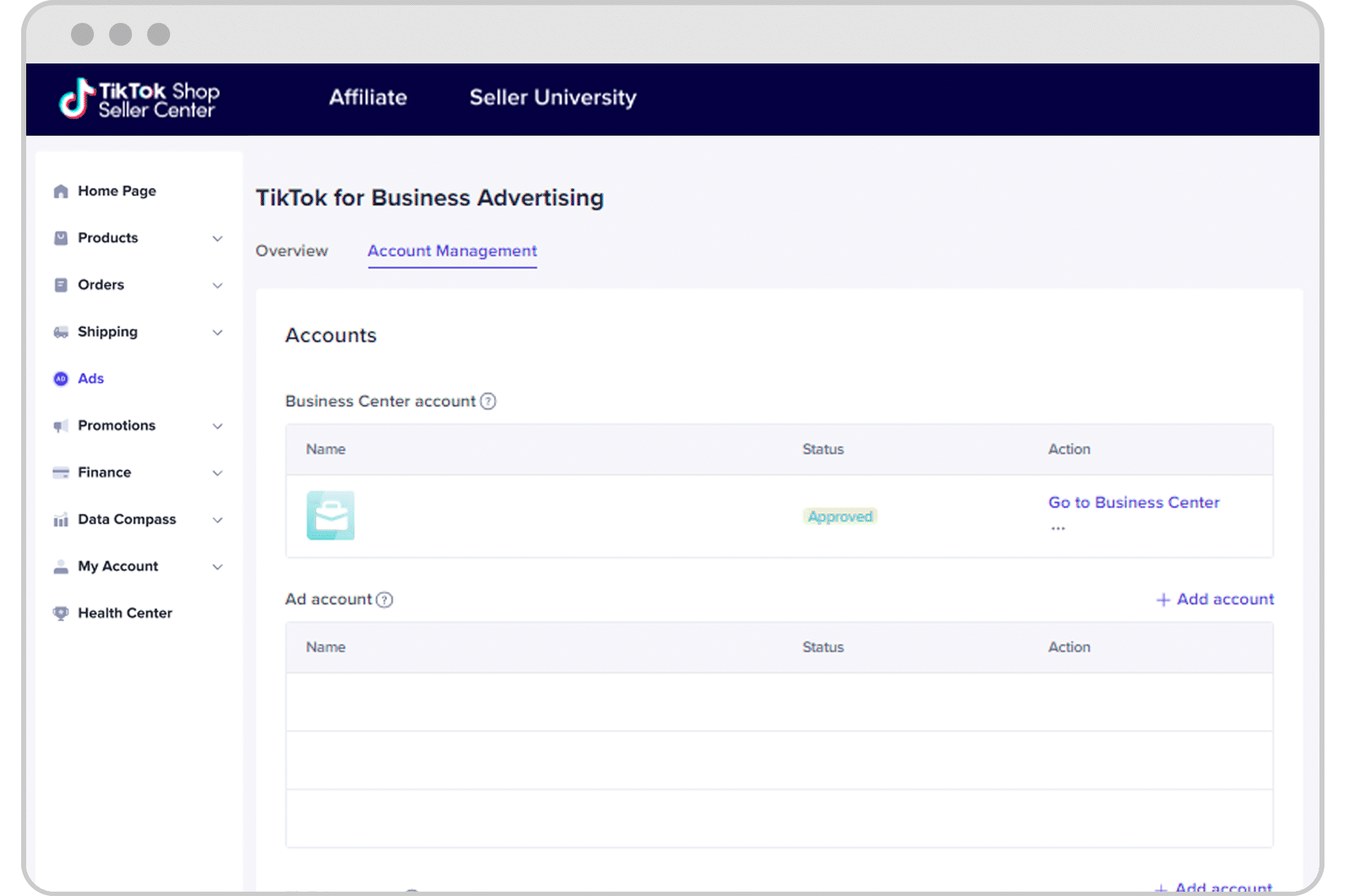 Gif showing how to remove business center