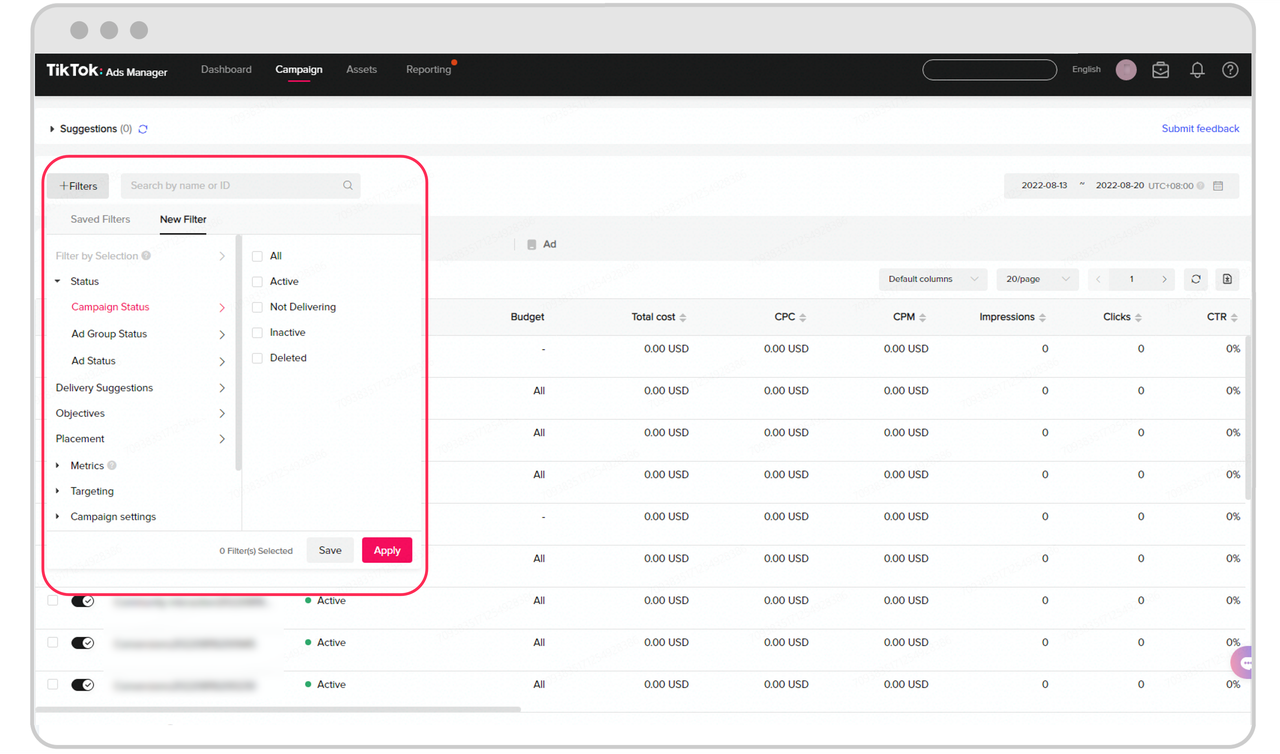 Campaign page in TikTok Ads Manager: Your ad performance microscope