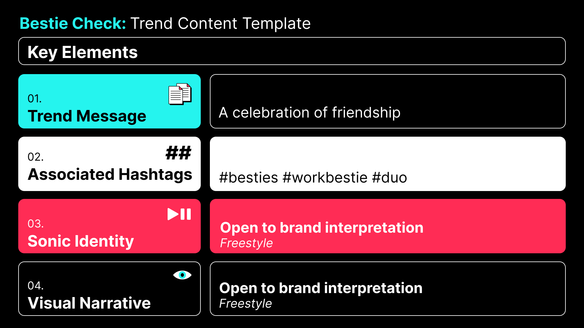 Bestie Check: Content Template Framework