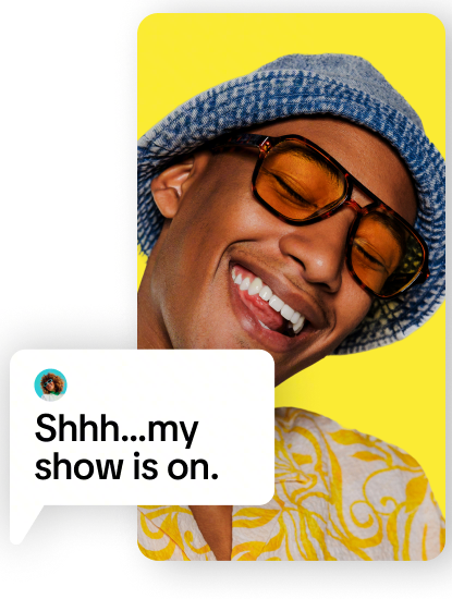 Show up where the show is