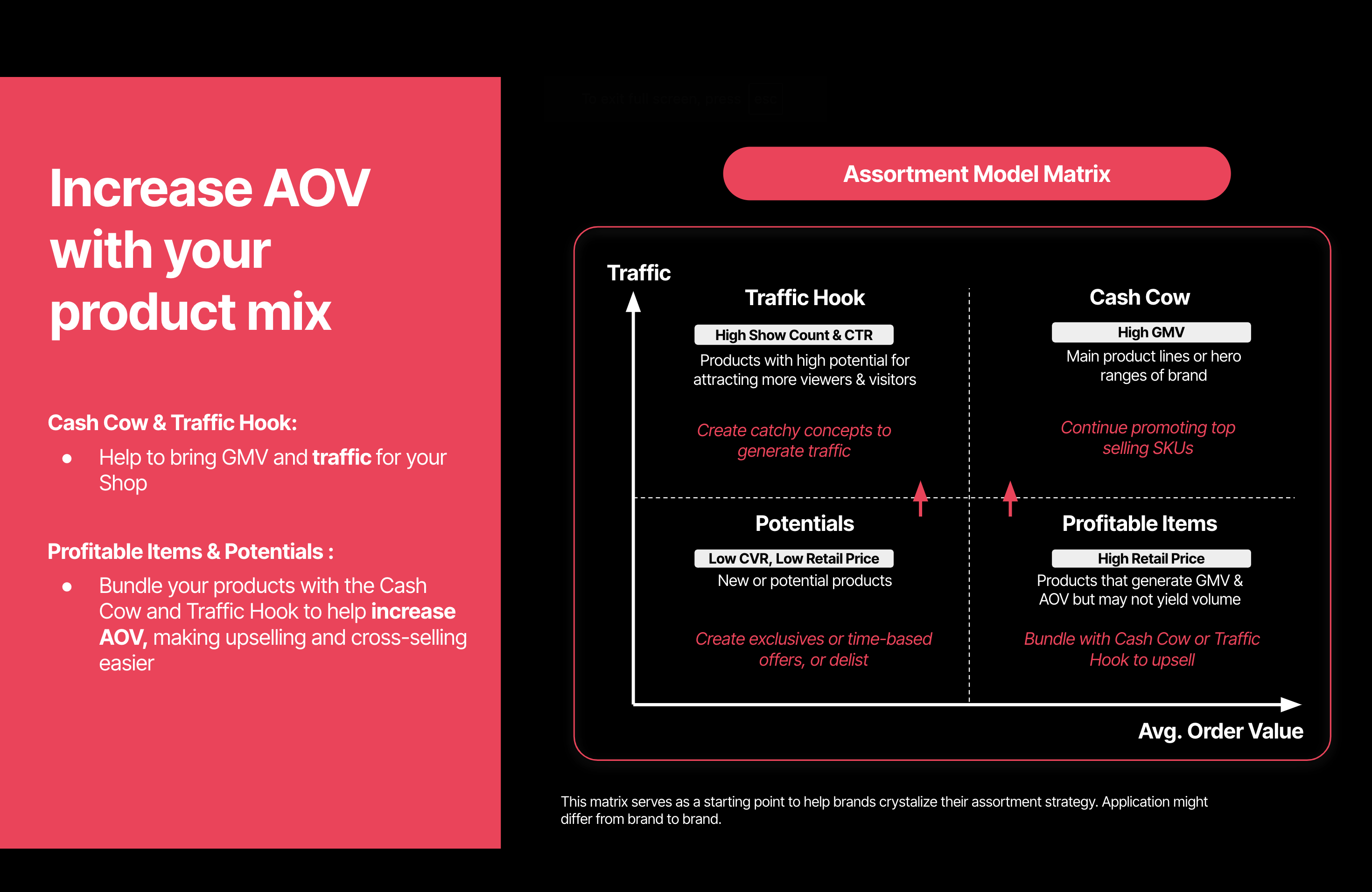 Product Assortment Matrix